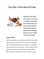 Lựa chọn và bảo quản nữ trang ppt