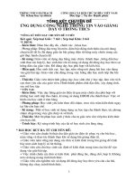 Tổng kết chuyên đề toán