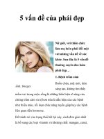 5 vấn đề của phái đẹp potx