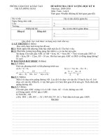 Đề Toán 7,8 HKII 09-10