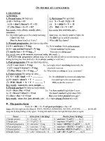 Grade 8 - Exercises for 2nd semester