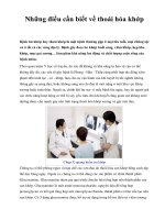 Những điều cần biết về thoái hóa khớp ppsx