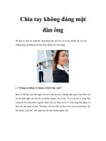 Chia tay không đáng mặt đàn ông pps