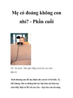 Mẹ có đoảng không con nhỉ? - Phần cuối docx