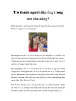 Trở thành người đàn ông trong mơ của nàng? docx