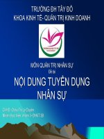 THUYẾT TRÌNH MÔN QUẢN TRỊ NHÂN SỰ ĐỀ TÀI 