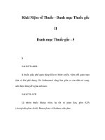 Khái Niệm về Thuốc - 9 doc