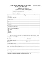 Mẫu đơn yêu cầu đăng ký việc cử giám hộ đương nhiên pdf