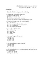 ĐỀ THI CKII K - S - Đ (theo chuẩn)