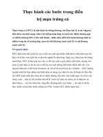 Thực hành các bước trong điều trị mụn trứng cá doc