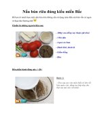 Nấu bún riêu đúng kiểu miền Bắc pptx