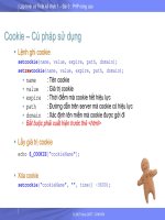 CHUYÊN ĐỀ CSDL VÀ LẬP TRÌNH ỨNG DỤNG WEB 1- P4 ppt