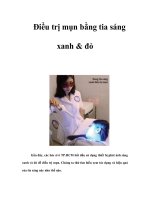 Điều trị mụn bằng tia sáng xanh & đỏ ppsx