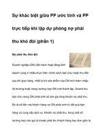 Sự khác biệt giữa PP ước tính và PP trực tiếp doc