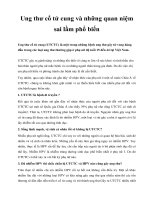 Ung thư cổ tử cung và những quan niệm sai lầm phổ biến doc