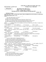 Đề luyện thi kỳ 2-Anh12-4