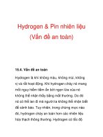 Hydrogen & Pin nhiên liệu (Vấn đề an toàn) pdf