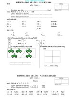 Đề thi tieu học cực chuẩn