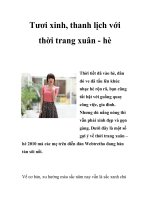 Tươi xinh, thanh lịch với thời trang xuân - hè potx