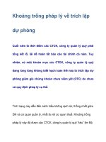 Khoảng trống pháp lý về trích lập dự phòng pptx