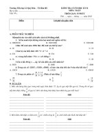 DE KTHKII TOAN 4 CO Đ/A (Q. TIÊU)