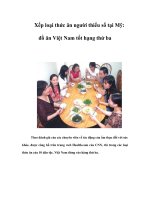 Xếp loại thức ăn người thiểu số tại Mỹ: đồ ăn Việt Nam tốt hạng thứ ba pps