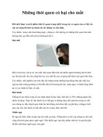 Những thói quen có hại cho mắt doc