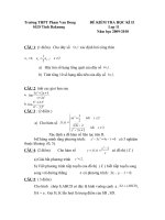 THPT Pham Van Dong de toan HKII (2009-2010)