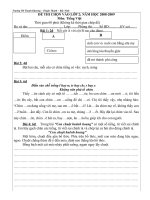 Đề thi HSG TV lop 1