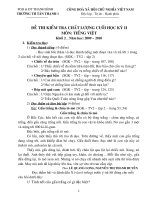 Đề và đáp án KT HK2 K2 (Tiếng Viết)2009-2010