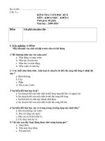 Khoa hoc lop 5 ky 2 năm hoc 2009-2010