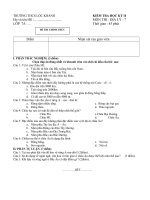 Địa 7 + Đáp án - HK 2 ( 09-10)