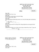 DE KIEM TRA+DAP AN HOA 8 +9HKII