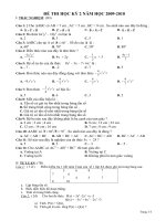 Đề+ĐA 09-10 HK2 Toán 7