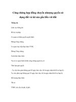 Công chứng hợp đồng chuyển nhượng quyền sử dụng đất và tài sản gắn liền với đất pps