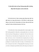 Trị liệu thần kinh cột sống: Phương pháp điều trị không dùng thuốc làm giảm cơn đau kinh niên pptx