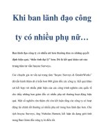 Khi ban lãnh đạo công ty có nhiều phụ nữ… pot