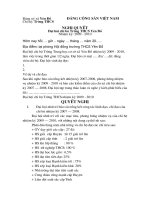 Mau nghi quyet Dai Hoi Chi Bo