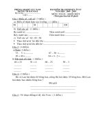 De khao sat cuoi ky II mon Toan  L1 2009-2010