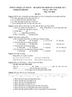 Đề thi HK1 - Quyển 1