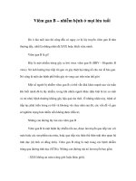 Viêm gan B – nhiễm bệnh ở mọi lứa tuổi ppt