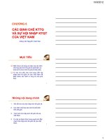 Các định chế kinh tế thế giới và sự hội nhập kinh tế quốc tế của Việt Nam