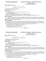 Đề thi KSCL cuối năm 09-10 - Môn Toan 9 Có đáp án