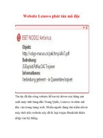 Website Lenovo phát tán mã độc pot