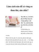 Làm cách nào để có vòng eo thon thả, săn chắc? docx