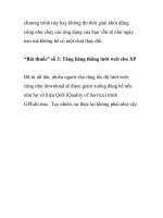 Sự thật về những giải pháp tăng tốc Windows- P2 ppsx