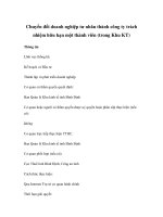 Chuyển đổi doanh nghiệp tư nhân thành công ty trách nhiệm hữu hạn một thành viên (trong Khu KT) pot