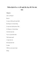 Thẩm định hồ sơ và đề nghị Bộ cấp, đổi Thẻ nhà báo pot