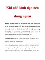 Khi nhà lãnh đạo nên đứng ngoài pps