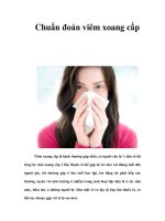 Chuẩn đoán viêm xoang cấp docx